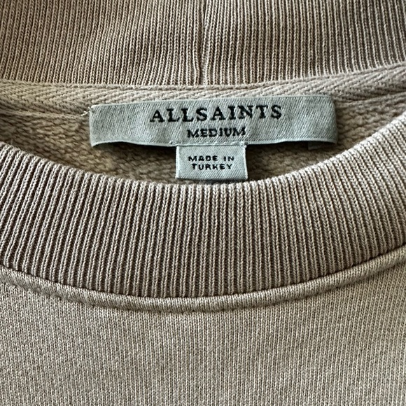 AllSaints Yvonne Cropped Pullover sweatshirt Size Medium - Picture 5 of 6